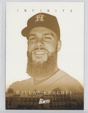 2017 Bunt Infinite Topps.com Online Exclusive 5x7 Gold /10 Dallas Keuchel 2f4
