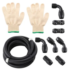 Fuel Line Hose Fitting Kit Fit For Transmission Fluid Oil Race Gas And Fuel