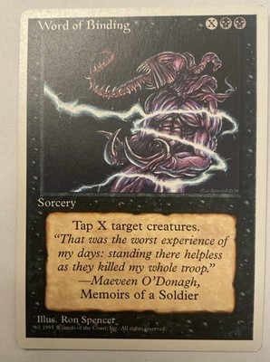 Magic The Gathering - Word of Binding - 4th Edition - NM