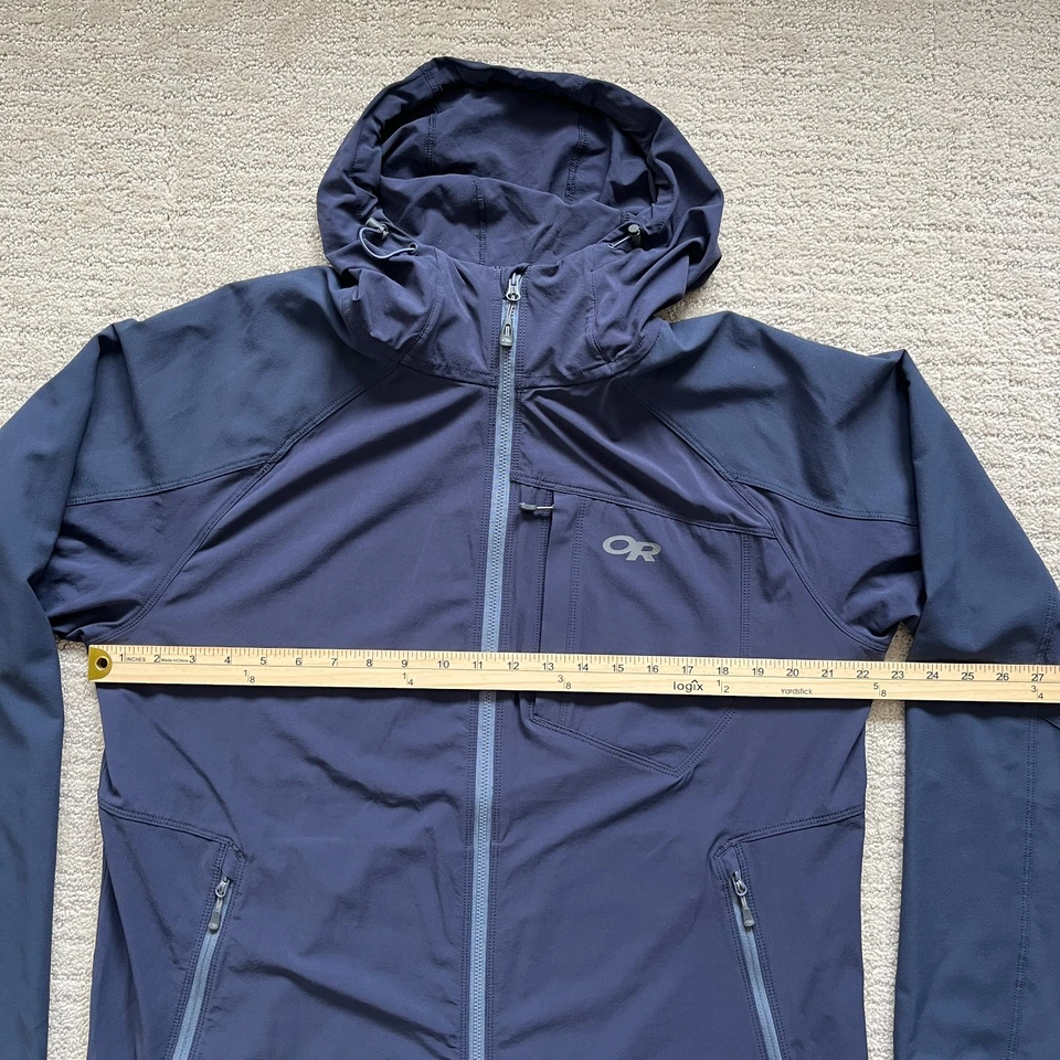 O R Outdoor Research Para hombres Ferrosi Sudadera con Capucha Azul Grande Shell Chaqueta de Lluvia Senderismo Foto 4 de 4