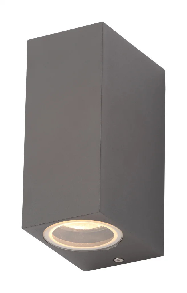 Outdoor Light Grey Fleet Double Spot IP44 Anthracite Zink ZN-31759-ANTH
