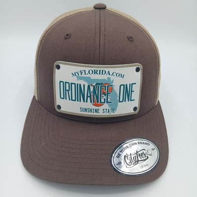 Ordinance One Hat Cap Snap Back Trucker Mesh Patch Florida Sunshine Mens Beer Br