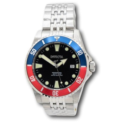 Invicta Pro Diver Automatic Men's 44mm Pepsi Bezel Lume Markers Watch 39751