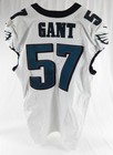 2023 Philadelphia Eagles Dallas Gant #57 Game Used White Jersey 42 969 — photo 3