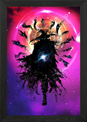 Wizard of time Framed Wall Art Poster Canvas Print Picture