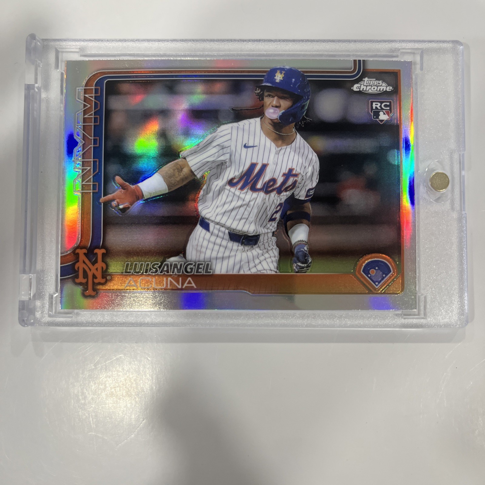 2025 Topps Chrome Luisangel Acuna Image Variation RC Rookie #56 New York Mets