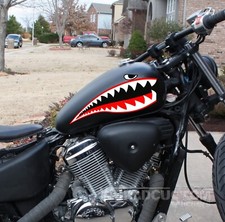 Adesivi Stickers grafiche Squalo per serbatoio Honda Shadow Vt 600