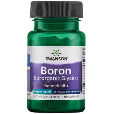 Boron Swanson Nahrungsergänzungsmittel, Knochengesundheit, 60 Kapseln