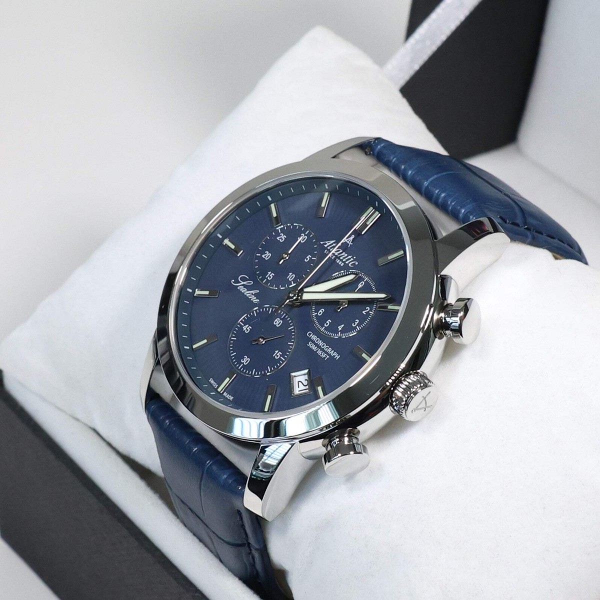 sui　0507 Men Swiss Quartz Analog Watch ATLANTIC 62450.41.51 for sale online