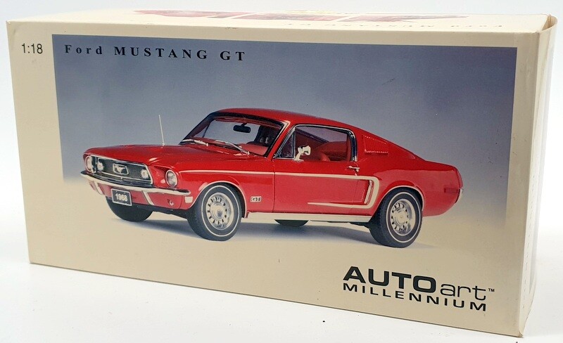 Autoart 1/18 Scale Diecast - 72801 Ford Mustang GT 350 '68 Autoart 1/18 Scale Diecast - 72801 Ford Mustang GT 350 '68