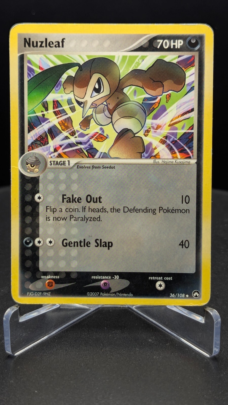 Pokemon EX Power Keepers Uncommon Card - Nuzleaf 36/108 2007 MP
