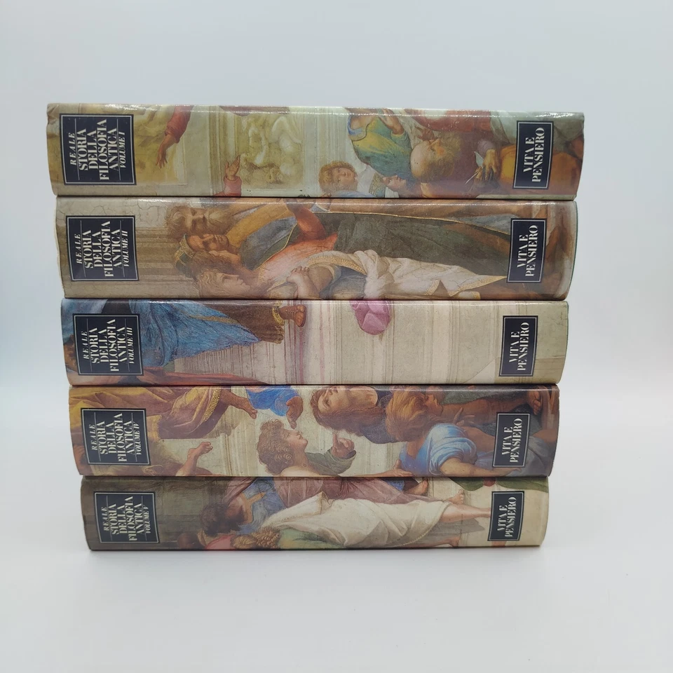 Giovanni Reale - Storia della filosofia antica Vita e Pensiero 5 VOLUMI COMPLETA - Immagine 2 di 4