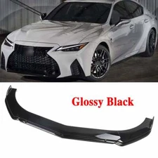For Lexus IS250 IS350 IS300 IS F Front Bumper Lip Splitter Spoiler Glossy Black