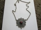 STANHOME MARK HEISTER Zodiac Calendar Pewter Pendant Chain Necklace 1975 w/book — photo 1