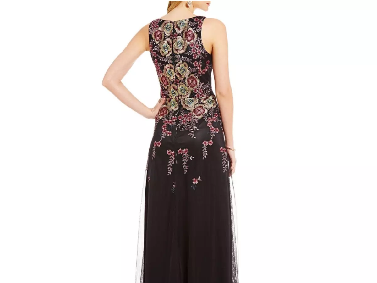 David meister embroidered clearance gown