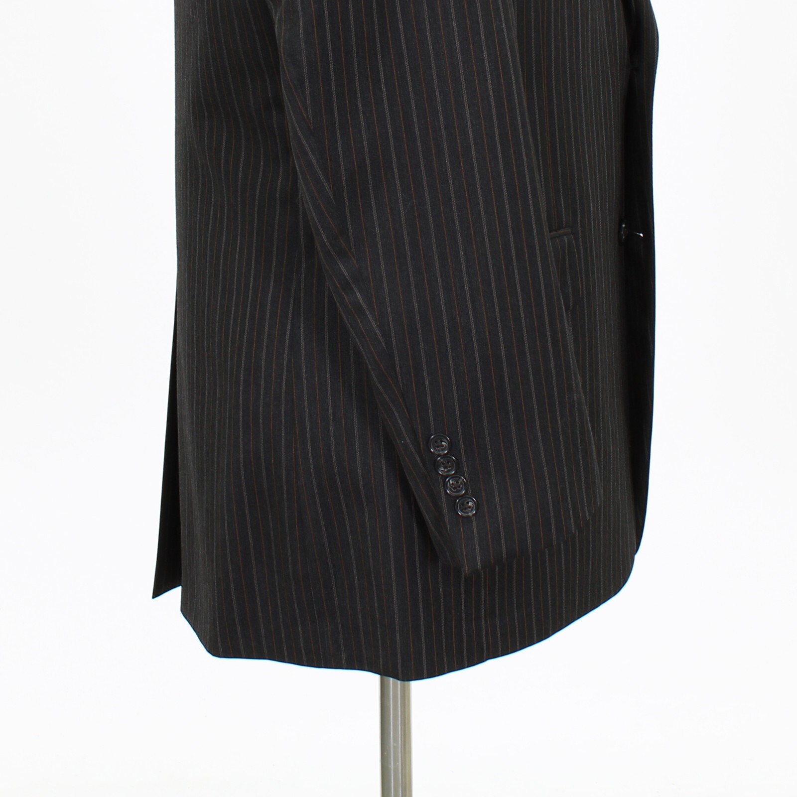 Jos. A. Bank 41L 34x33 Gray Full Suit Striped 2B … - image 8