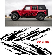 Compatible With Jeep Wrangler. Gladiator Side Graphic Mud Splash Vinyl Decals