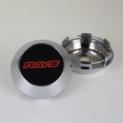 4 pcs 68 mm for Rays Volk Black Red Logo Alloy Wheel Center Caps Rim Hub Caps