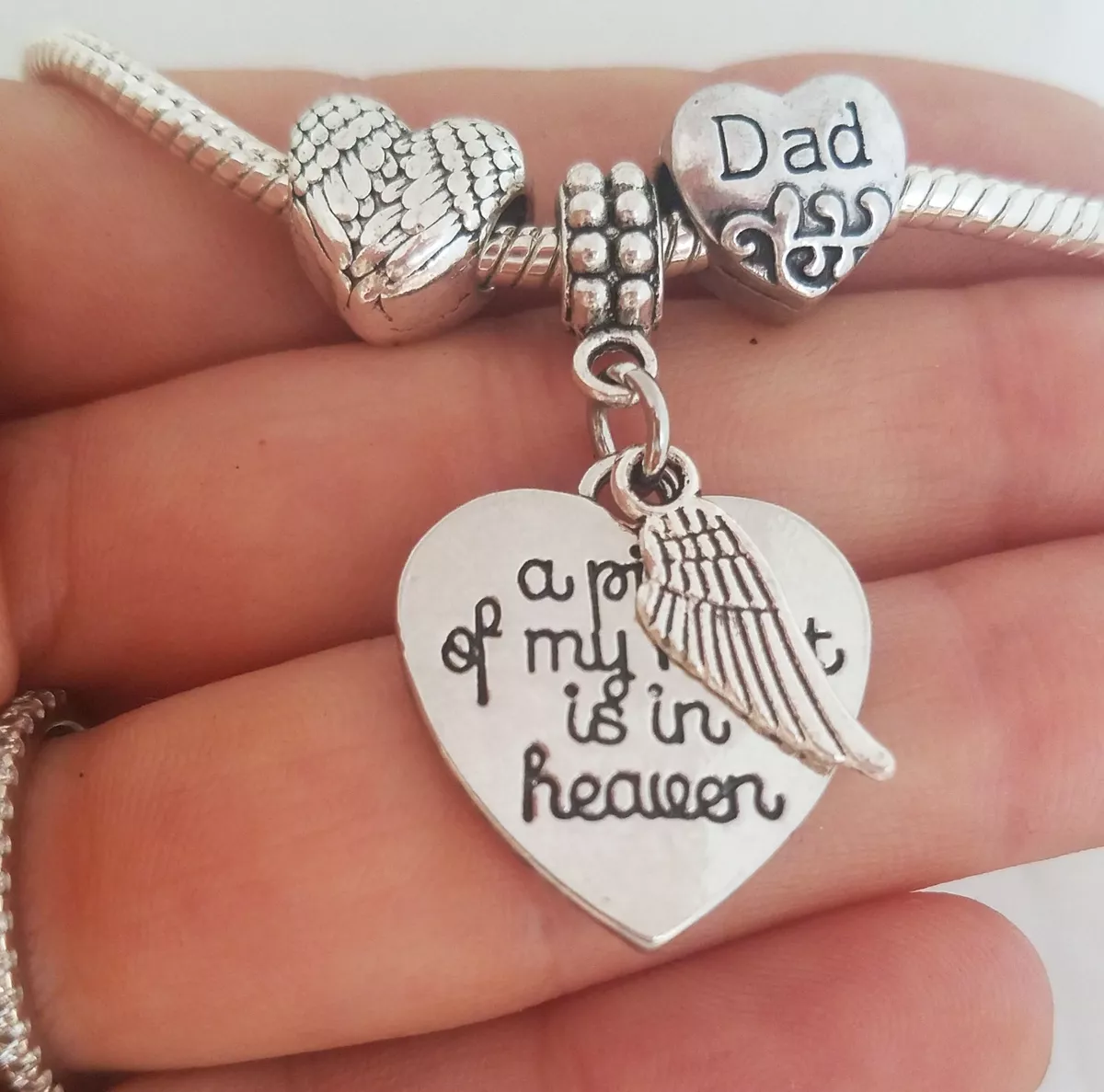 Memorial Bracelet, Loss of Father Sympathy Gift, Custom Photo Memorial  Charm Bracelet, Grief and Mourning Gift in Memory of Loved One