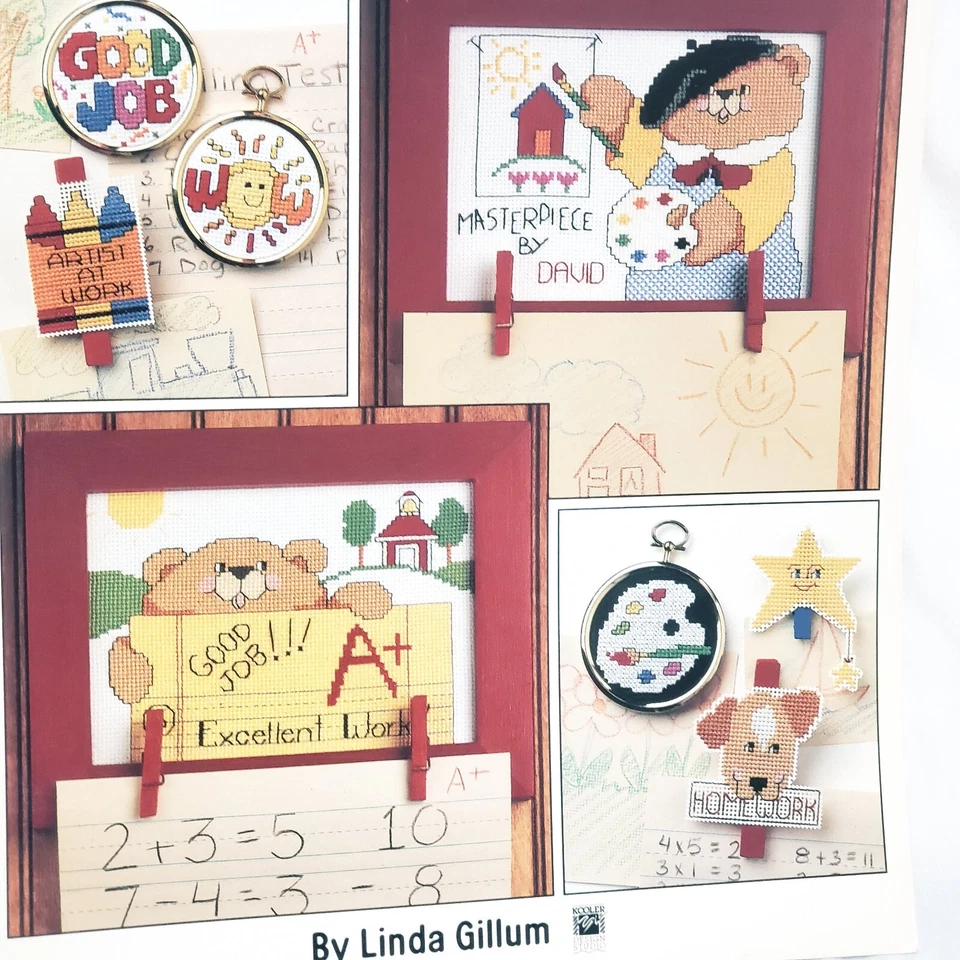 Look What I Did School Teacher Cross Stitch Pattern Booklet 2422 Leisure Arts - Image 2 of 4