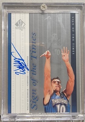 2000 SP Authentic Sign Of The Times Wally Szczerbiak autograph | eBay