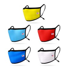 5 Pack Face Masks Adjustable Cloth Double Layer Washable Reusable Made in USA