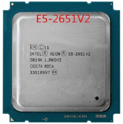 Intel Xeon E5-2651 V2 SR19K CPU 12 Core 24 Threads Socket LGA 2011 CPU Processor