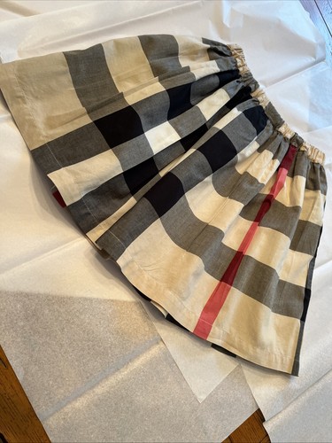 Burberry Children Girl's Button-Front with Bow Soft Cotton Skirt 8YR - Picture 9 of 11