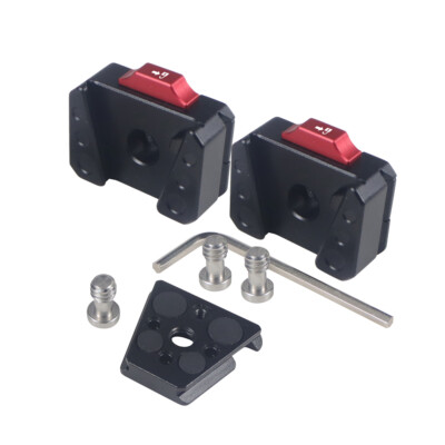 Monitor Quick Release Clamp Plate V Mount Bracke for SLR Camera Tripod Ball Head