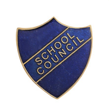 School Council Blue Pin Badge For Schools