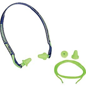 MOLDEX B310815 (R) Jazz Band(R) Blue And Bright Green Under Chin Banded Earplugs