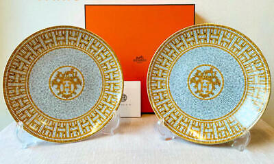 Hermes Dessert Plate Mosaique Gold Tableware Dinnerware Dish Hermes Dessert Plate Mosaique Gold Tableware Dinnerware Dish