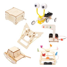 Teachers STEM Dream Science Kit DIY Assembly Education Wooden Toys Set 6 Items