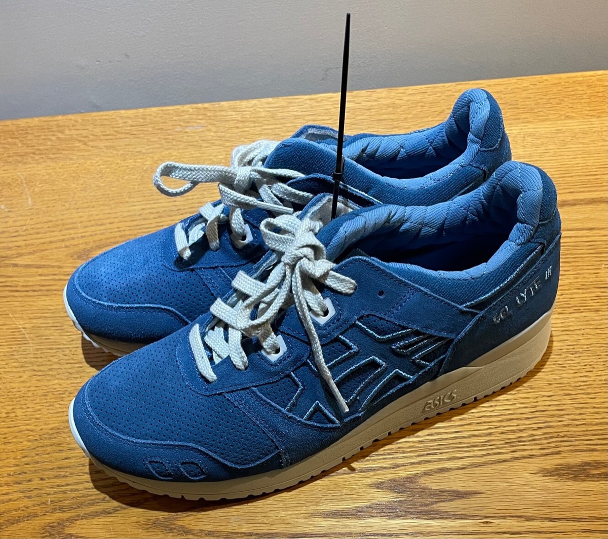 Rare Sample Asics Men Gel-Lyte III OG Light Indigo Grey 1201A383 