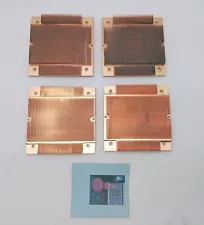 4-pack: Low-Profile 1U CPU Copper Heatsinks for Intel LGA 775 Socket T Cooler