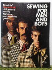 Vintage Simplicity's Sewing For Men and Boys 1973 Illustrated Sewing Techniques