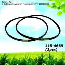 2 Genuine Toro 115-4669 V-Belt Super Recycler 22" Transmission 20797 20332 20333