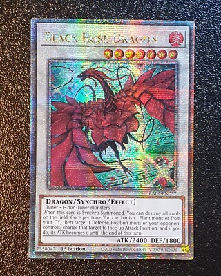 Yugioh RA04-EN057 Black Rose Dragon (alternate artwork) QCSR 1st MINT 10