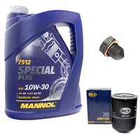 MotoröL ÖLfilter SM108 10W30 5 Liter + ÖLablassschraube FüR Audi A6 A4 VW Polo