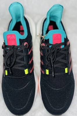 New Adidas Ultraboost 22 Running Sneaker Black Mint Rush  display picture 1