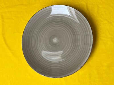 Einzelstück Essteller handbemalt CreaTable Bella Casa, handbemalt ca. 20 cm rund