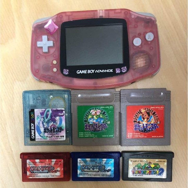 Nintendo Game Boy Advance Clear pink from jAPAN eBay