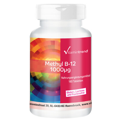 Methy B-12 1000mcg - Vitamin B12 - 180 Tabletten- für 6 Monate | Vitamintrend