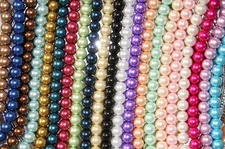 4mm,6mm,8mm,10mm,12mm Round Glass Pearl Spacer loose Beads 21 Colors 