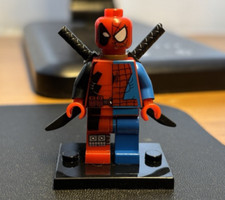 Lego CUSTOM Deadpool and Spider-man Spiderpool Minifigure sh0032 6866
