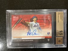 2019 Topps NOW 755C Pete Alonso AUTO #1/10 Super Rare BGS 9.5 POP 1 ROY RECORD