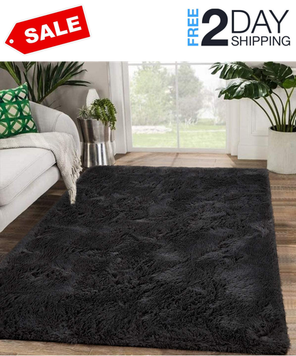 Alfombras 4 x 6 Pasteles Para Habitación Moderna Baratas Negra eBay