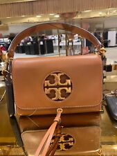 Tory Burch Miller Metal Logo Leather Flap Crossbody Bag Aged Camello 62065  for sale online | eBay
