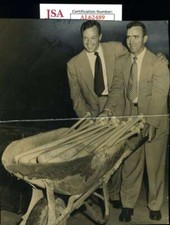 Danny Murtaugh Joe Brown JSA Cert Signed  6x7 Original 1952 Wire Photo Autograph