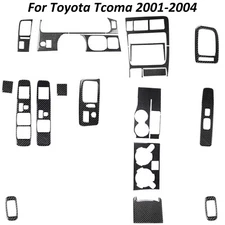 26Pcs Real Carbon Fiber Interior Full Kits Cover Trim For Toyota Tacoma 2001-04